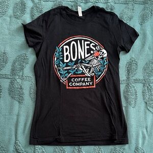 Bones Coffee Company fitted tee large